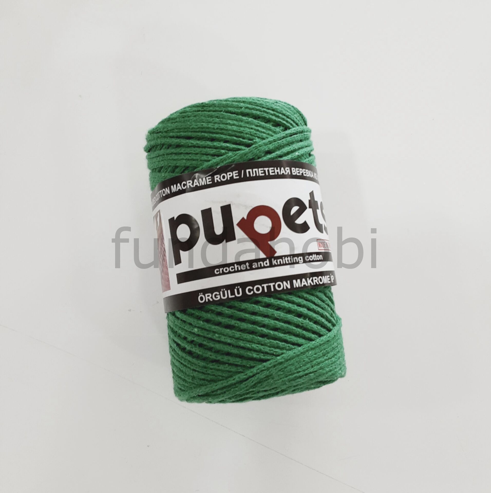 Pupets Pamuklu Cotton Makrome İpi-Yeşil