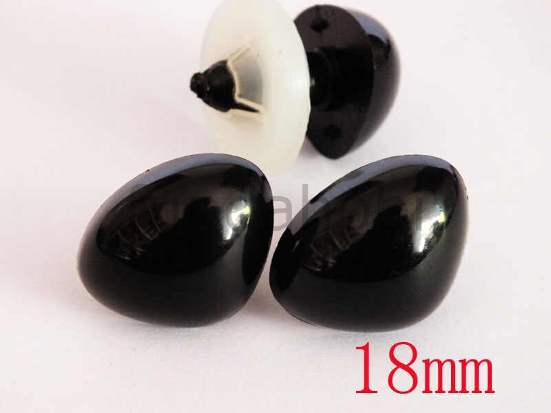 AMİGURUMİ KİLİTLİ BURUN-Siyah 18 mm