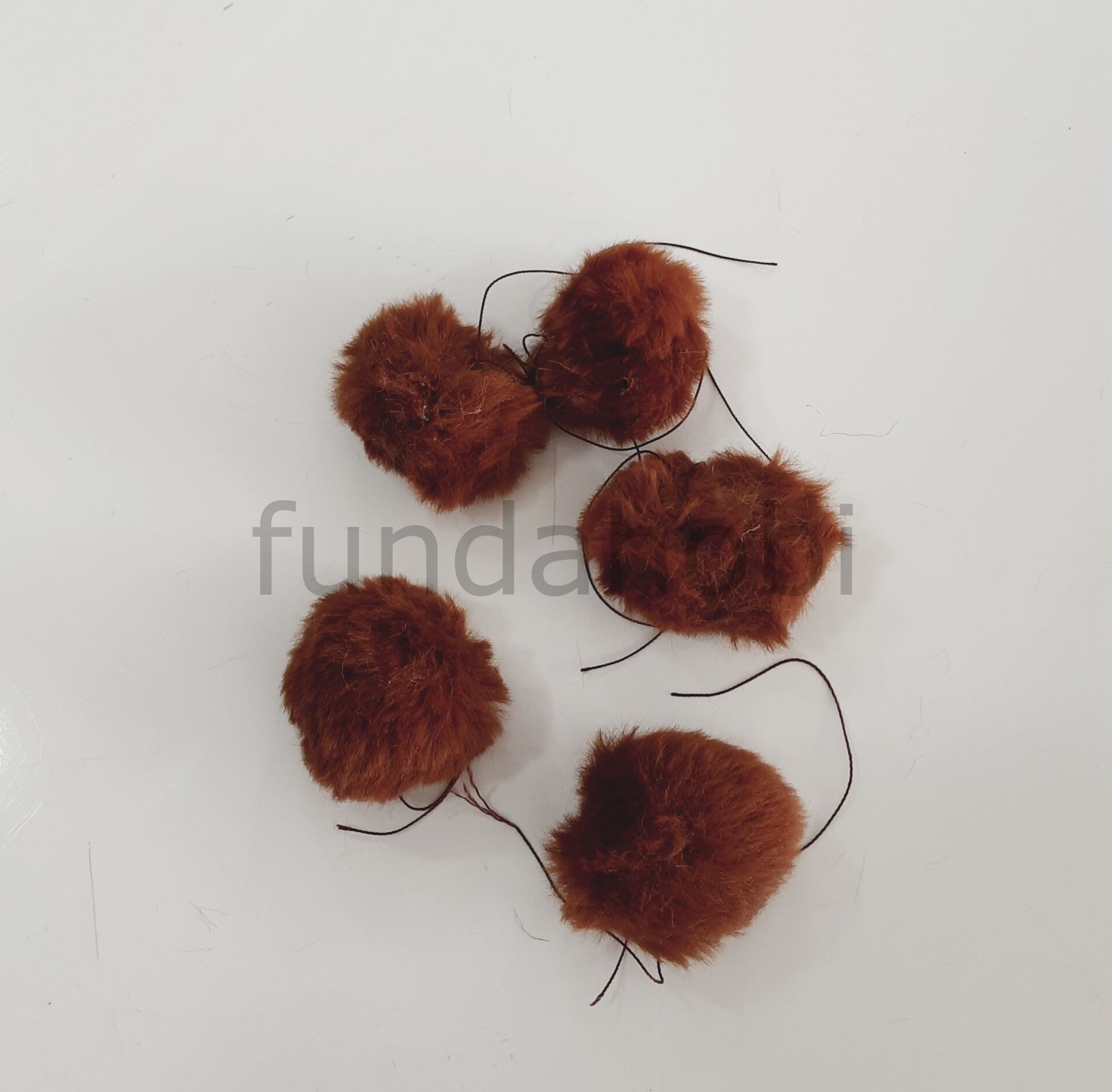 Peluş Ponpon-Kahverengi 3 cm