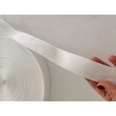 Şerit Kolon Polyester Çanta Askısı 4 cm -Beyaz