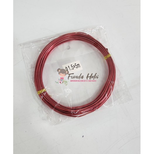 Tricotin/Amigurumi Teli-1.5 mm RoseKırmızı