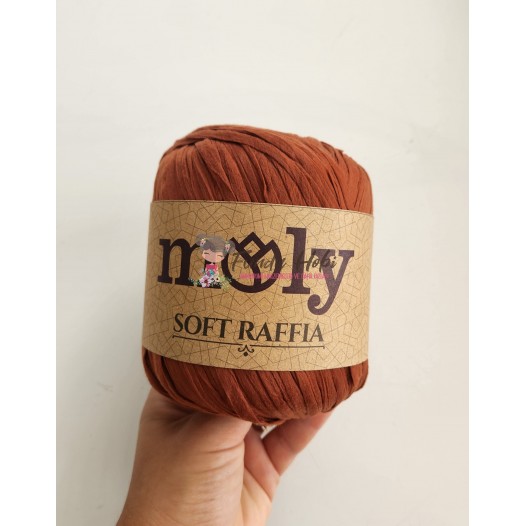 Moly Soft Rafya-Kiremit/Kahverengi