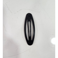Çıt Çıt Toka Oval -Siyah 6.5 cm