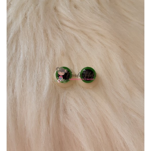 14 mm İthal Amigurumi Göz (Yeşil)