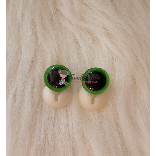 16mm İthal Amigurumi Göz (Yeşil)