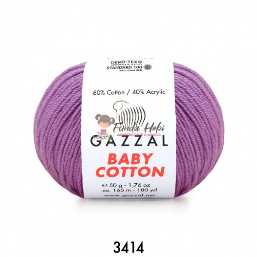 Gazzal Baby Cotton 3414-Lavanta