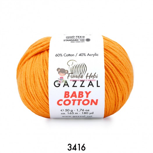 Gazzal Baby Cotton 3416-Hardal/Sarı