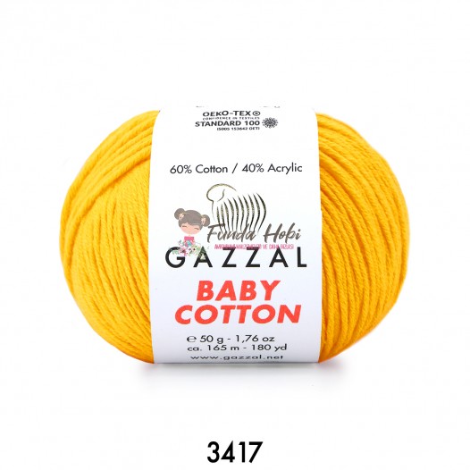 Gazzal Baby Cotton 3417-Sarı