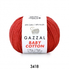 Gazzal Baby Cotton 3418-Kırmızı