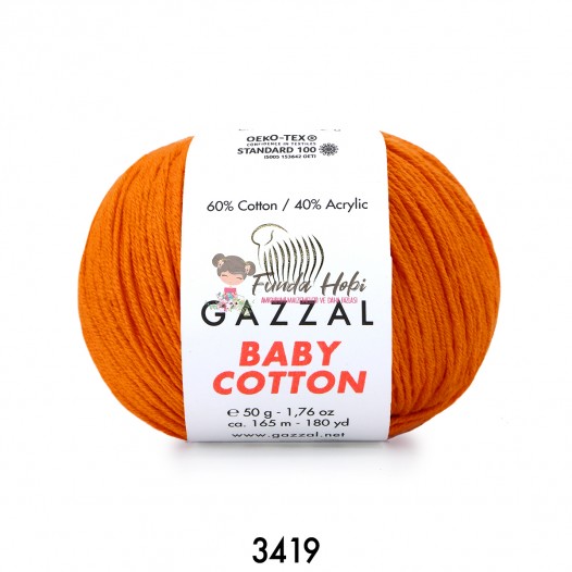Gazzal Baby Cotton 3419-Turuncu