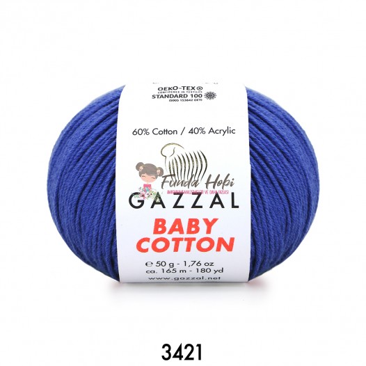 Gazzal Baby Cotton 3421-SaksMavi