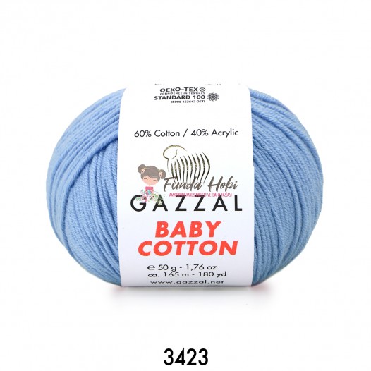 Gazzal Baby Cotton 3423-AçıkMavi