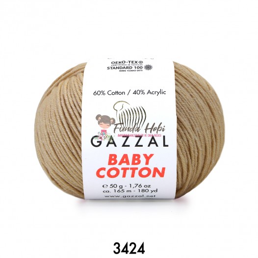 Gazzal Baby Cotton 3424-BozKahve