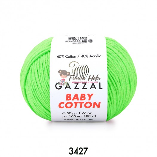 Gazzal Baby Cotton 3427-NeonYeşil