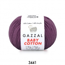 Gazzal Baby Cotton 3441-Mürdüm