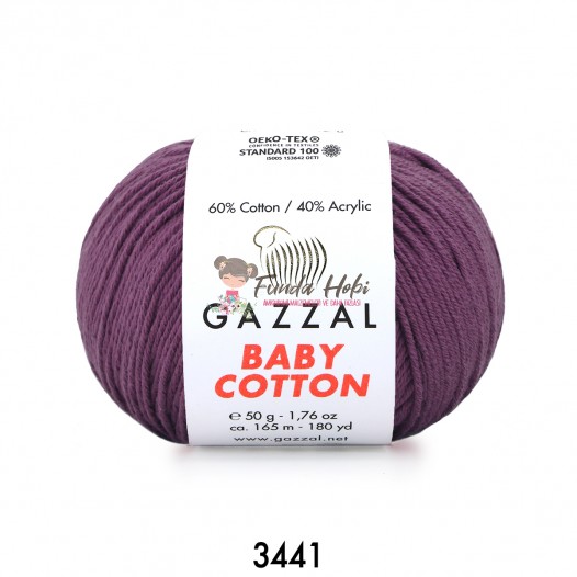 Gazzal Baby Cotton 3441-Mürdüm
