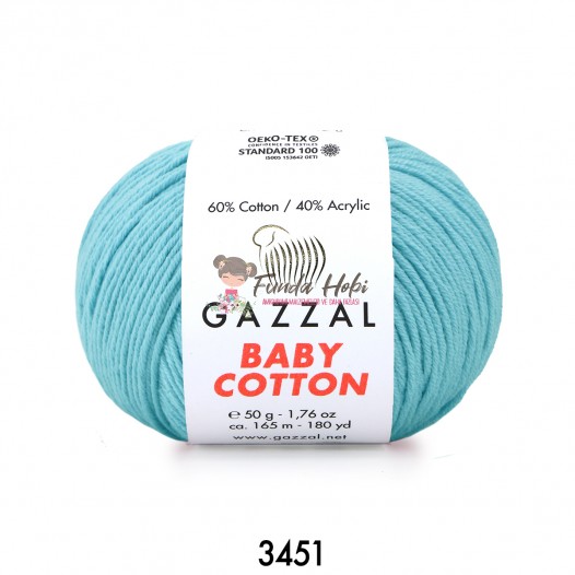 Gazzal Baby Cotton 3451-AçıkMavi