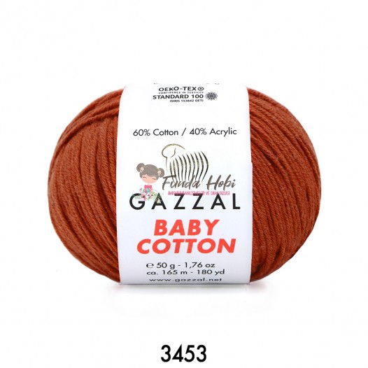 Gazzal Baby Cotton 3453-Kiremit