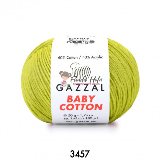 Gazzal Baby Cotton 3457-ElmaYeşili
