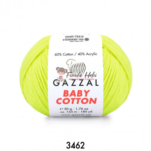 Gazzal Baby Cotton 3462-NeonSarı