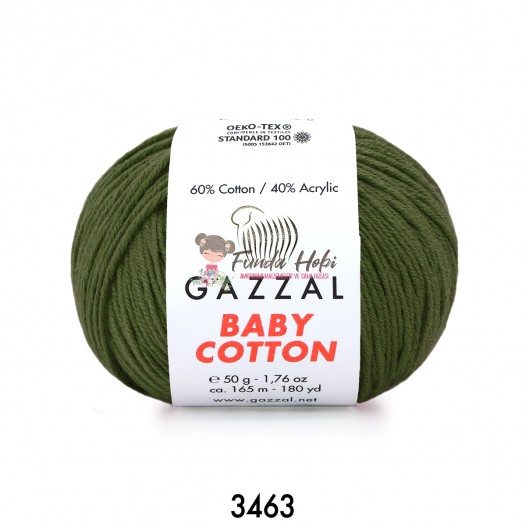 Gazzal Baby Cotton 3463-Haki