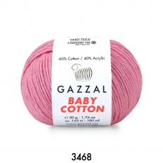 Gazzal Baby Cotton 3468-Pembe