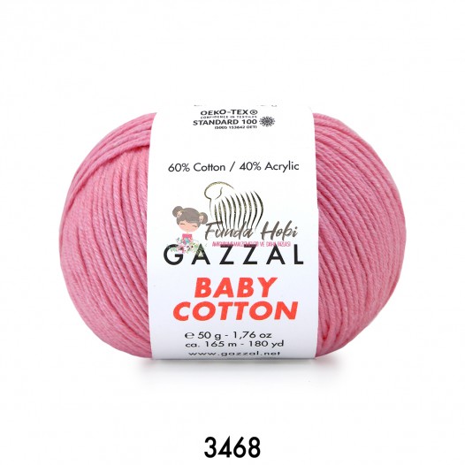 Gazzal Baby Cotton 3468-Pembe