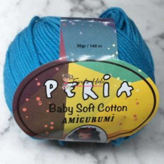Peria Baby Soft Cotton Elsa/Şirinler Mavi-14
